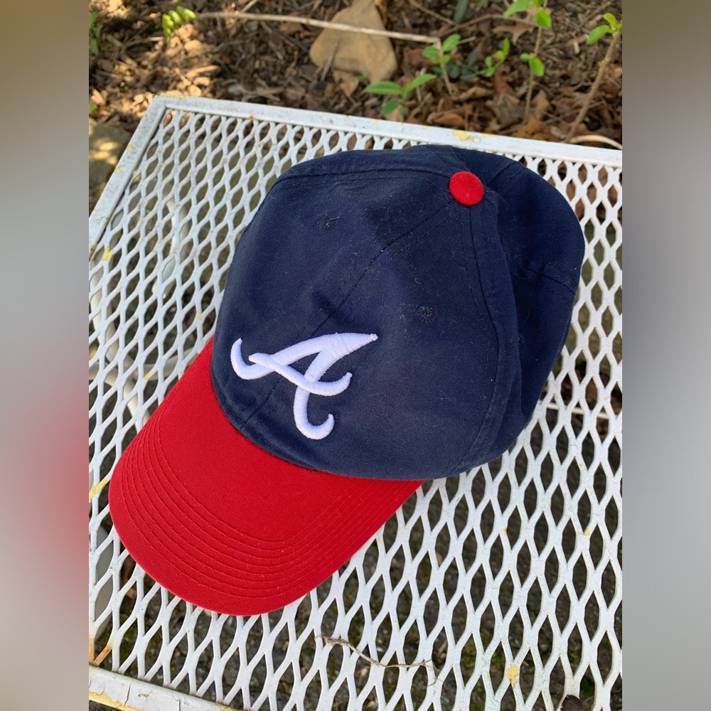 Atlanta Braves Youth Hat Adjustable Blue Embroidered Baseball OC Sports MLB